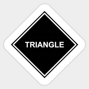 Black Triangle Sticker